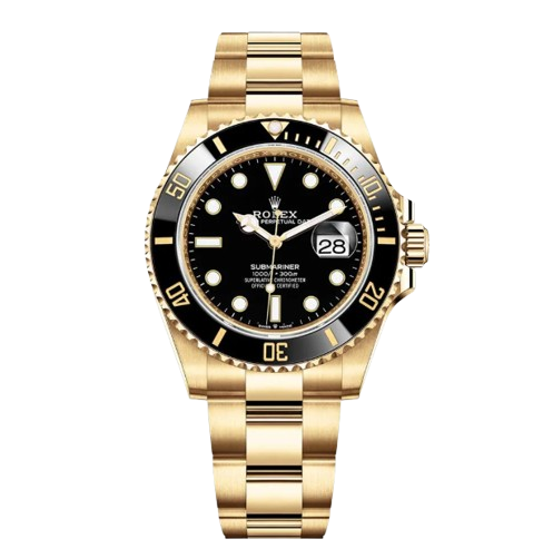 Rolex Submariner Black Dial/Yellow Gold Oyster Bracelet